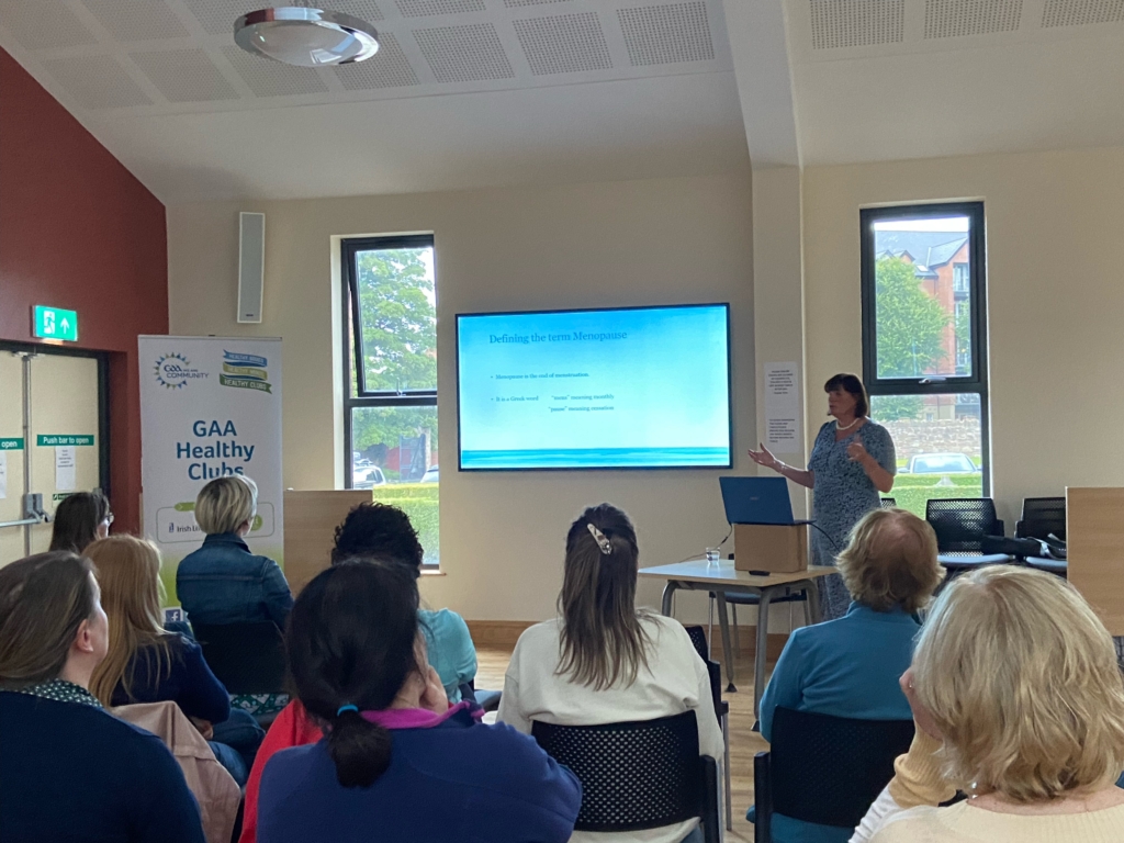 Bredagh GAC Menopause awareness session with Trainer Anne McGale RGN of Menopause Wellbeing NI picture from event on Monday 25th August 2022