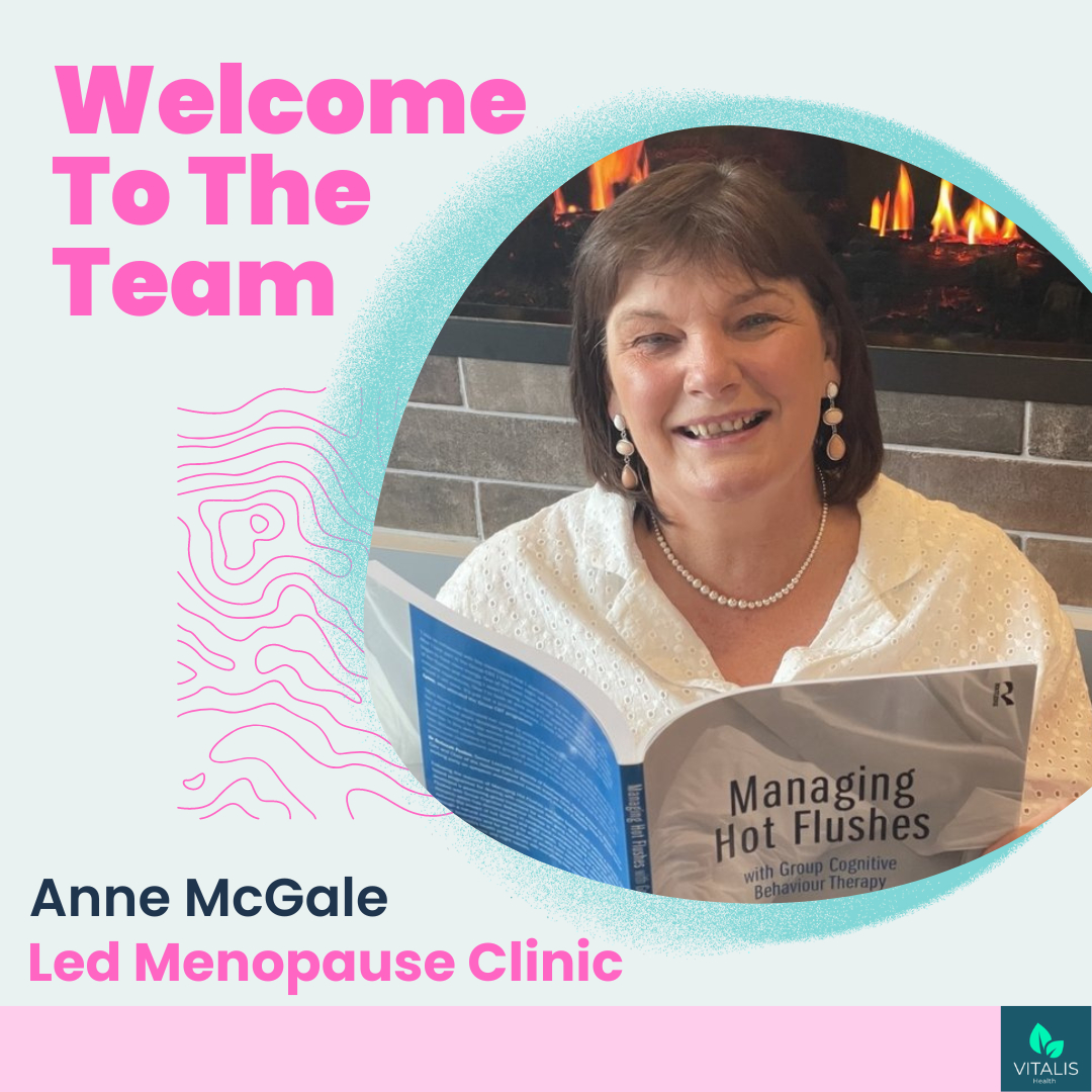 Menopause Awareness Trainer Anne McGale joins forces with Belfast Private GP Practice Vitalis Health to offer clinics to menopausal women in Northern Ireland
